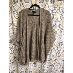Knit poncho sweater